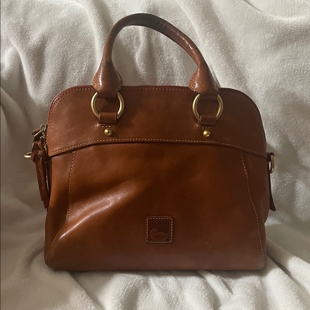 Dooney & Bourke Tan Leather Satchel